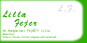 lilla fejer business card